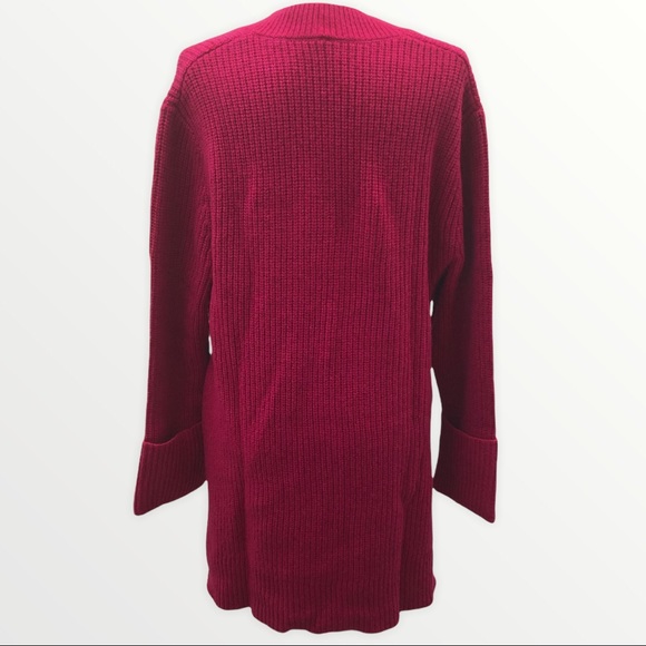 Athleta Shasta Pink V-Neck Sweater M - Picture 3 of 7